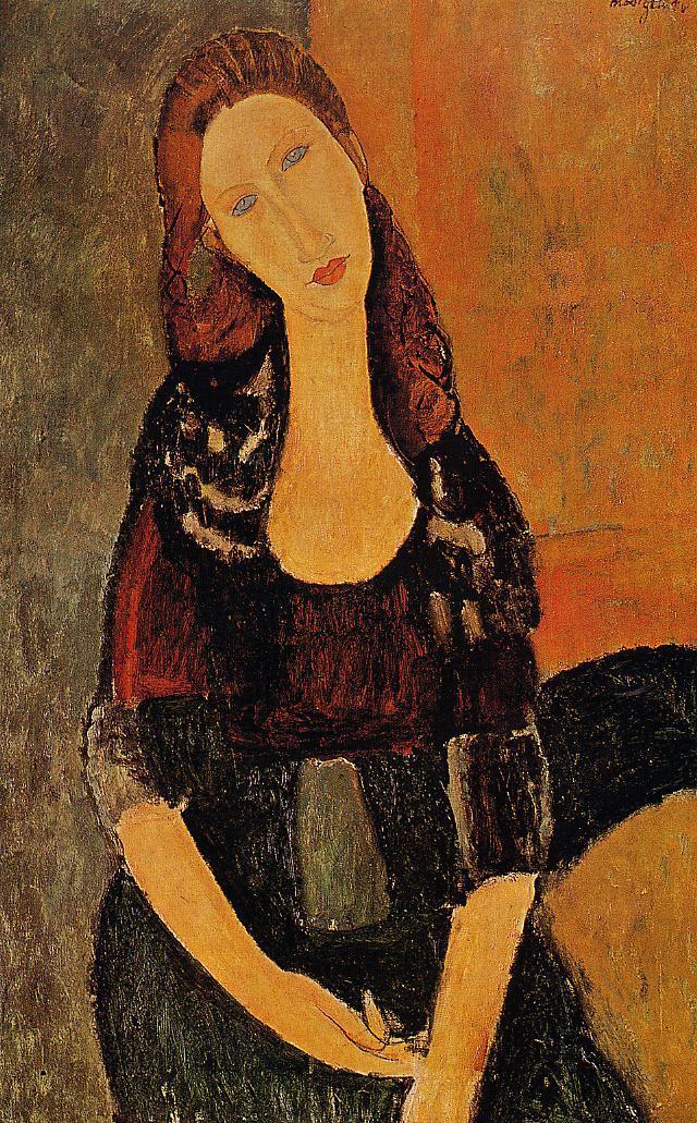 Portrait of Jeanne Hebuterne3 - Amedeo Modigliani Paintings